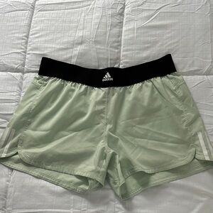Adidas Women's Light Green Athletic Shorts